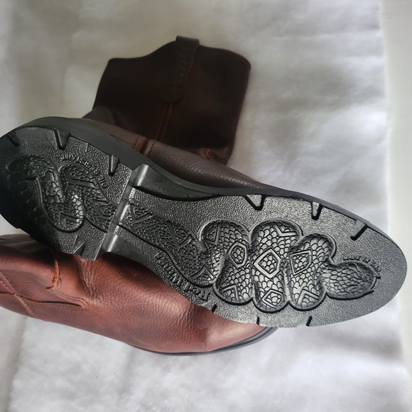 RED WINGS SHOES NWOT Men's 9 Super Sole Steel Toe Pull On Brown Leather Boots - Picture 6 of 6